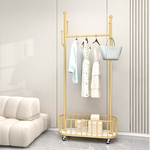 收纳简约现代带轮可移动