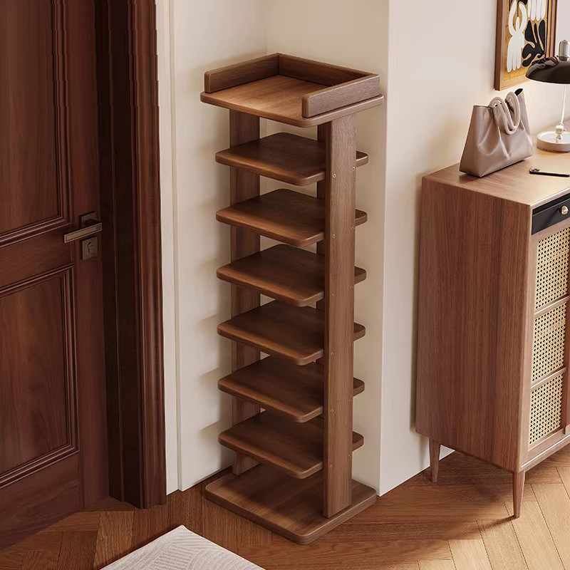 全实木多层分隔鞋架收纳神器小户型省空间外楼道门后置物架子鞋柜,住宅家具,鞋架,淘宝优惠券,粉丝福利购,淘宝优惠卷