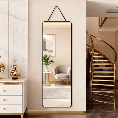 网红自粘壁挂全身穿衣镜