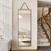 家用镜子贴墙自粘全身挂绳镜卧室全身镜女生宿舍ins风挂墙全身镜