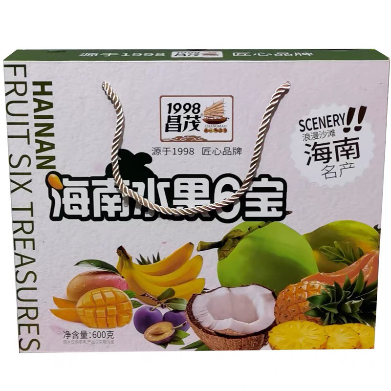 昌茂海南水果6宝600克果蔬干果乌梅芒果干木瓜脯菠萝椰子片香蕉片