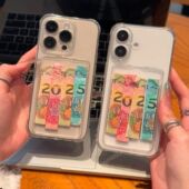 2025新款 适用苹果16promax手机壳可放情侣照片15Pro身份证卡插iPhone14放卡片13pro高级感xr卡套装 钱16plus壳