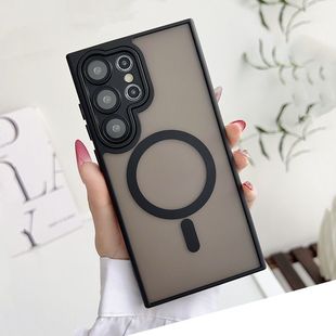 适用三星s24ultra手机壳带镜头膜s23plus摄像头全包s25u磨砂肤感s24磁吸s23u防摔s22u高级感s24 外壳s22u外壳
