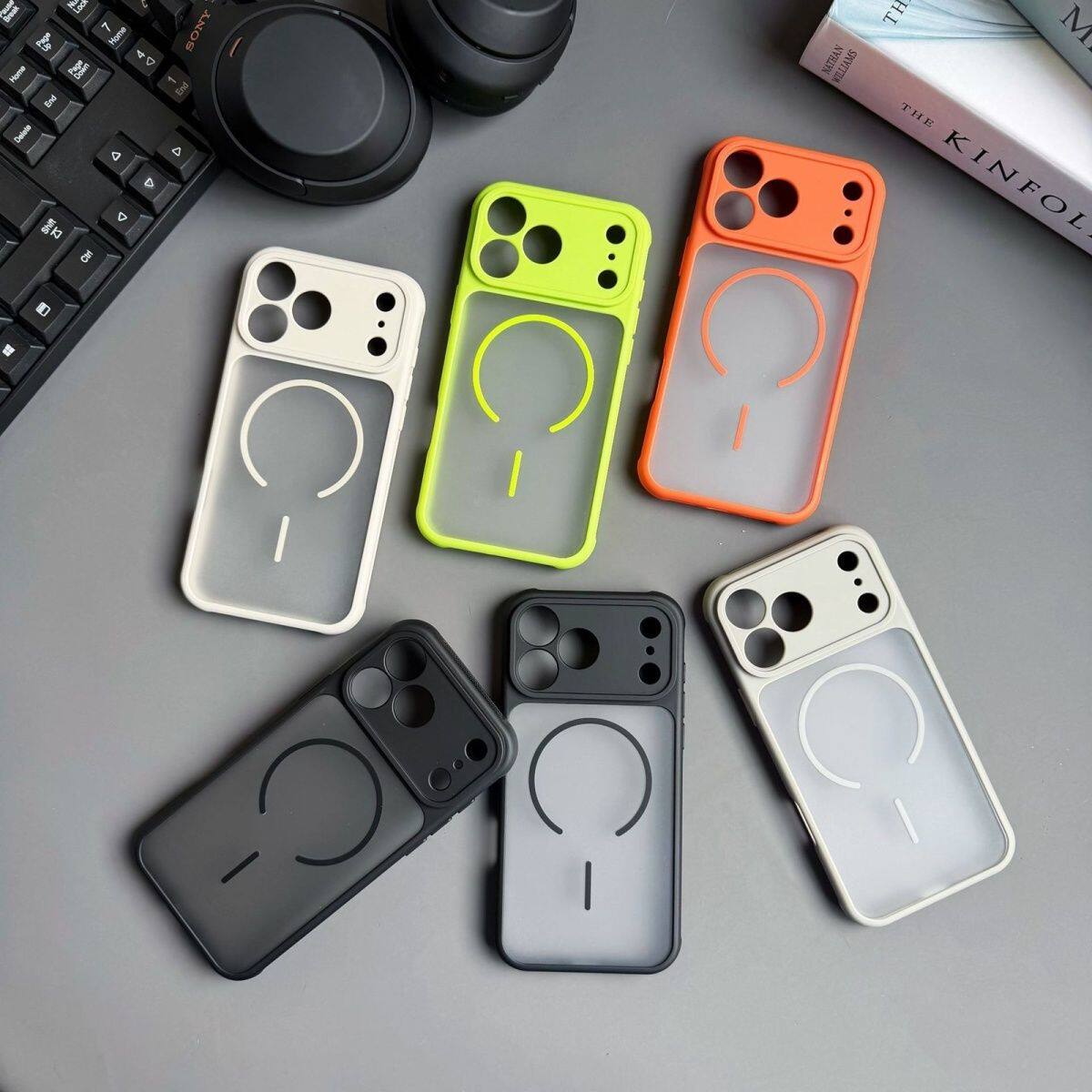 侧边透气散热孔适用苹果17promax手机壳磁吸iphone16pro保护套磨砂15pm半透肤感14/13/12p手机壳防摔11pm情侣
