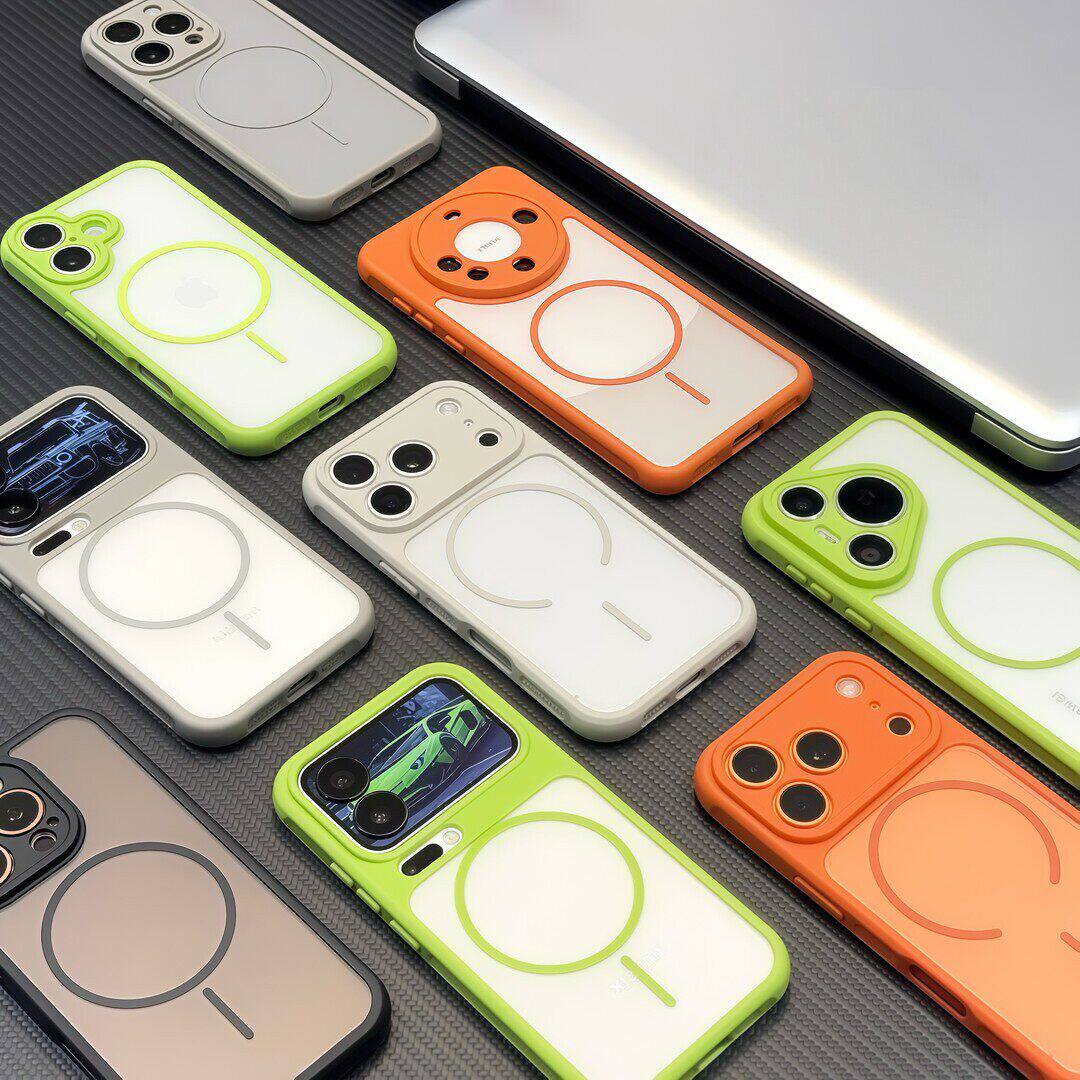 磨砂防摔磁吸适用苹果17promax手机壳新款简约16散热华为mate80保护套创意小米17Proins风14vivox300外壳男女