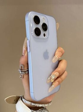 磨砂冰壳高级感iphone15promax超薄手机壳适用苹果14防汗12裸机11半透明新款13pm散热plusxs简约7/8p裸感轻薄