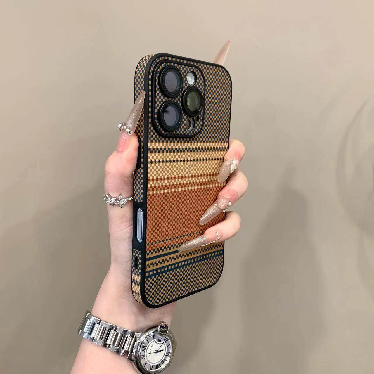 质感碳纤维纹适用于iPhone16pro手机壳高颜值苹果15ProMax小众14男女新款13保护套15皮质防摔16秋冬四包边框,3C数码配件,手机保护套/壳,淘宝优惠券,粉丝福利购,淘宝优惠卷