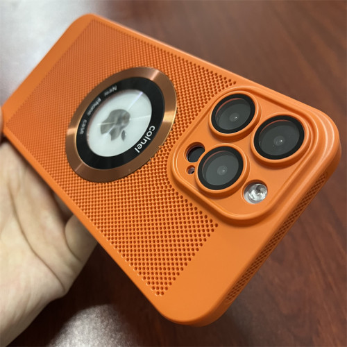 iPhone13亚克力ins简约透气散热