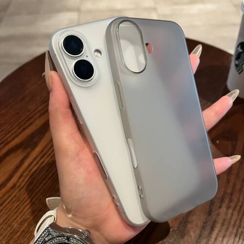 【薄至0.8mm，软壳】适用于iPhone16手机壳新款超薄磨砂苹果16plus全包硅胶15promax防摔14半透明13高级12/11