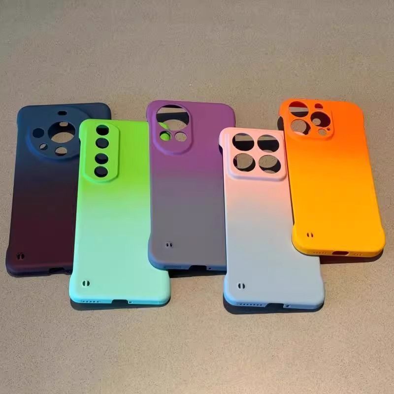 新款渐变无边框适用苹果手机壳