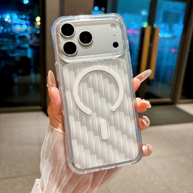 iPhone磁吸水波纹防摔手机壳