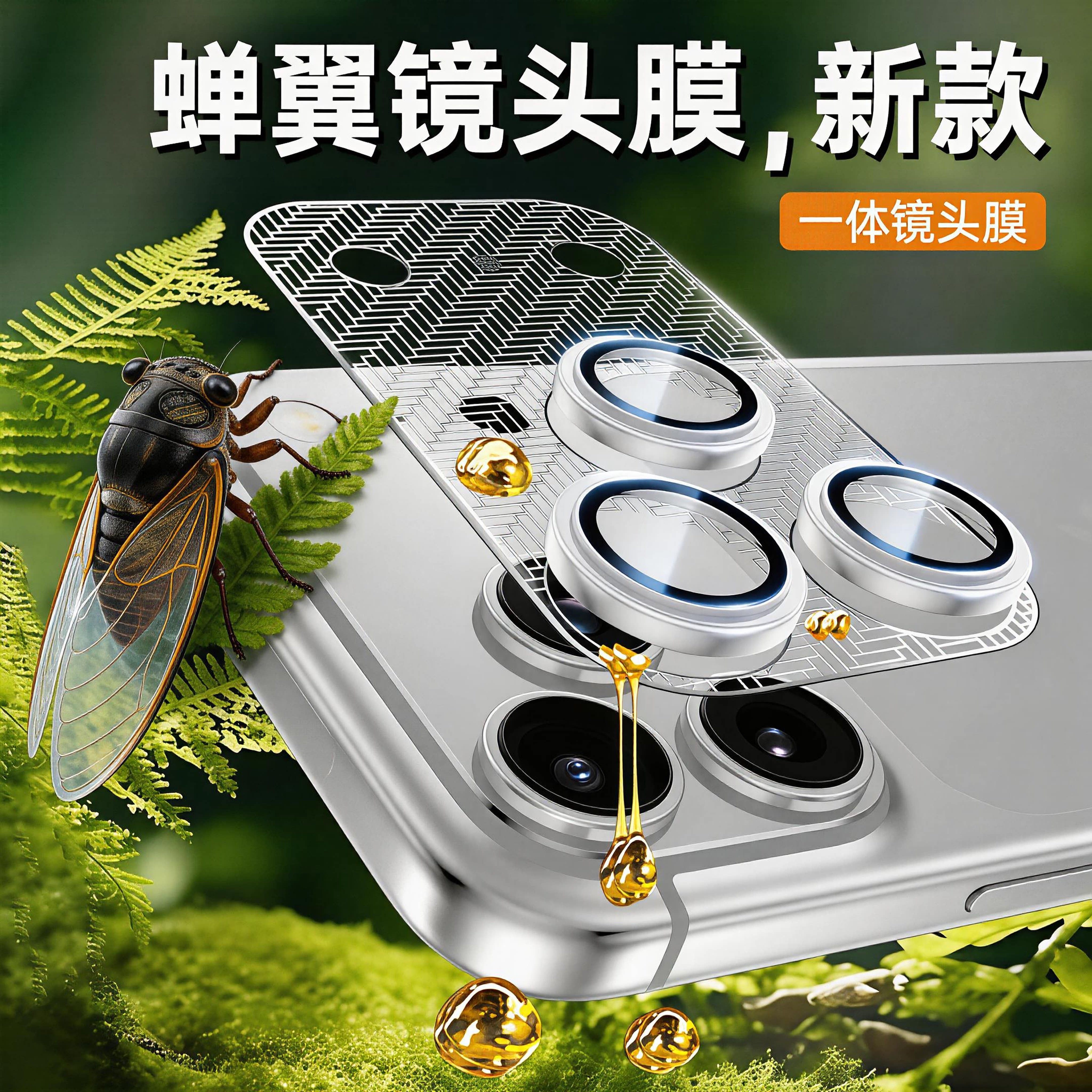 苹果17系列蝉翼AR增透镜头膜