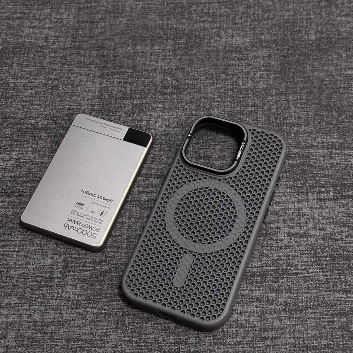 蜂窝散热镜头支架适用苹果17promax全包磁吸手机壳iPhone15Pro网孔散热14plus超薄iphone13磨砂肤感12保护套