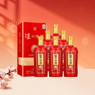 泸州陈酿红运开怀浓香型白酒52度 475ml/瓶纯粮酿造口粮酒自饮