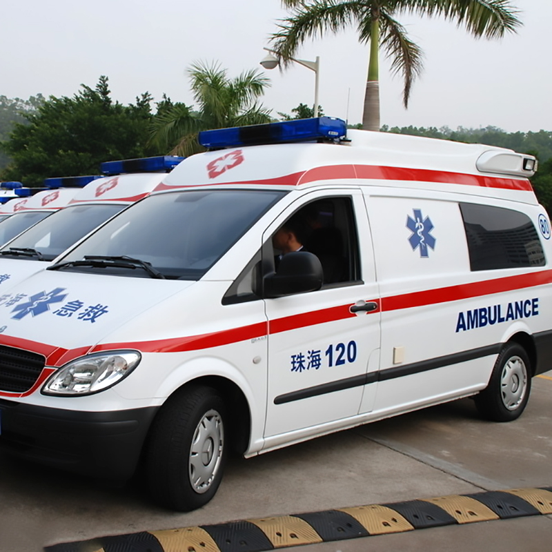 救护车急救中心标志医院120车身蛇权杖红标十字贴纸反光车贴订制
