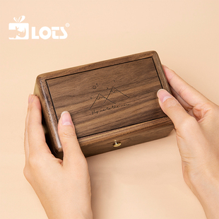 LOTS 刻字服务设计师手绘图案 木盒相框礼品刻字定制