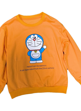清仓多拉a梦春秋季男童女童中大童卫衣