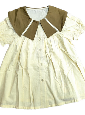 安米莉夏季女童娃娃衫衬衣