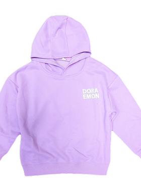 多拉a梦春秋女童中大童连帽卫衣