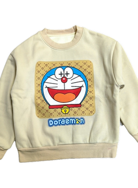 清仓多拉a梦秋冬男童中大童加绒卫衣