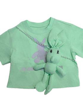 恰贝贝夏季女童小童短袖T恤