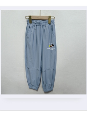 迪夏季男童女童薄款长裤防蚊裤