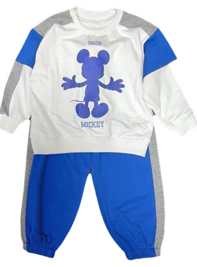 迪秋季男童中大童套装卫衣卫裤2件套