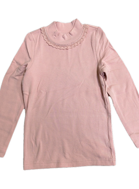 安米莉秋冬女童中大童薄绒打底衫