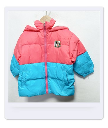 abc秋冬女童轻薄羽绒服中长款