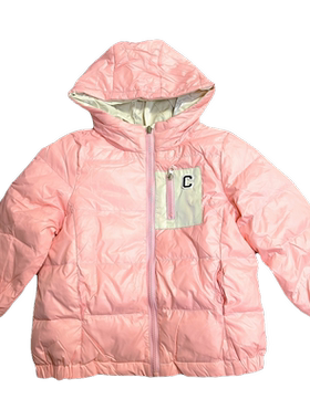 abc秋冬女童轻薄款羽绒服两面可穿