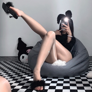 cutie:「北极光」2.0无缝油光丝袜夏季黑丝性感无痕油亮超薄酒吧