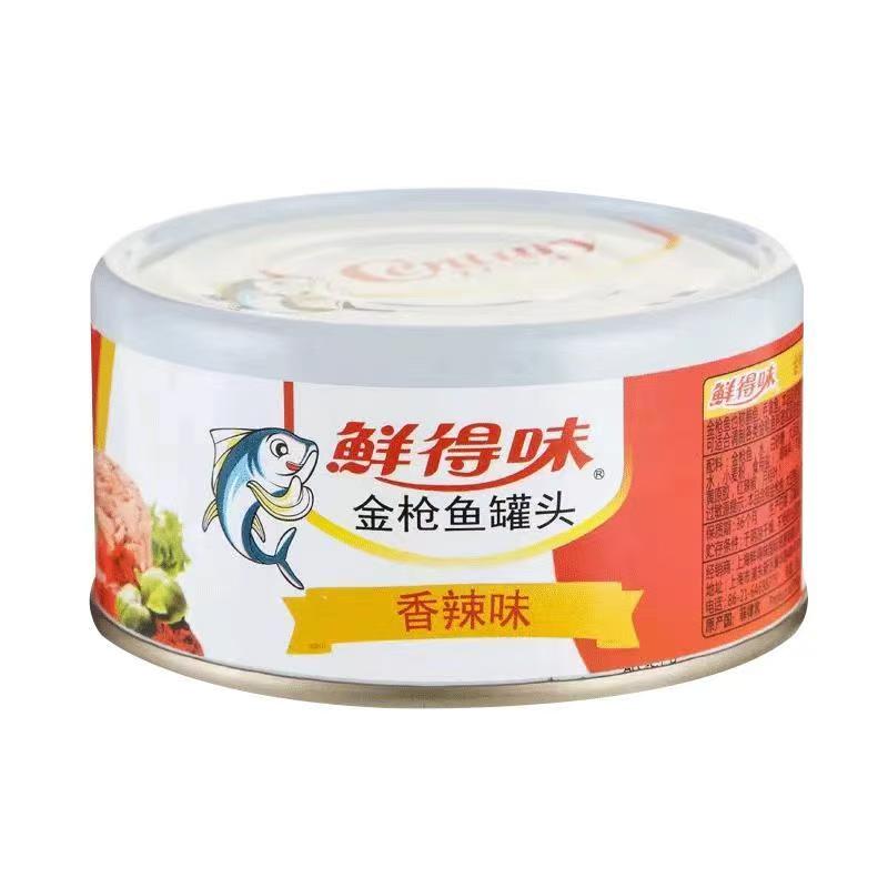 菲律宾进口食品 鲜得味香辣味金枪鱼罐头180g寿司意面早餐即食