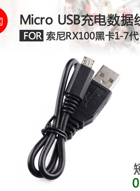 适用于索尼黑卡RX100 M2/3/4/5/6 M7 ZV1相机充电USB数据线