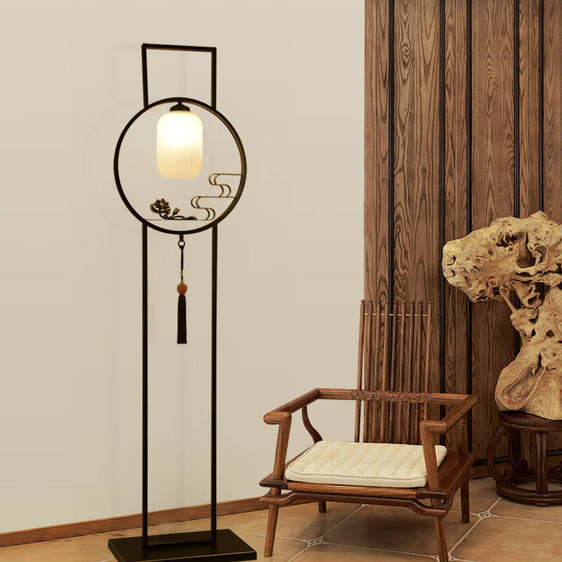 新中式落地灯复古国风高格调新中式台.灯客厅怀旧别墅艺术古典禅