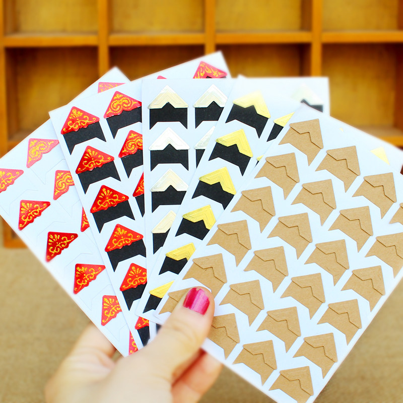 DIY相册影集配件材料角贴24枚复古牛皮纸贴角 纯手工制作相片角贴在类目 节庆用品/礼品, 创意礼品, 相册/相簿中 - 来自Buy2taobao.com提供专业的淘宝代购服务