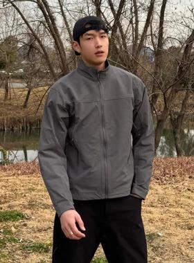 DSRG美式军鸟leaf显壮宽松三防软壳夹克无帽冲锋衣立领鸟家外套男