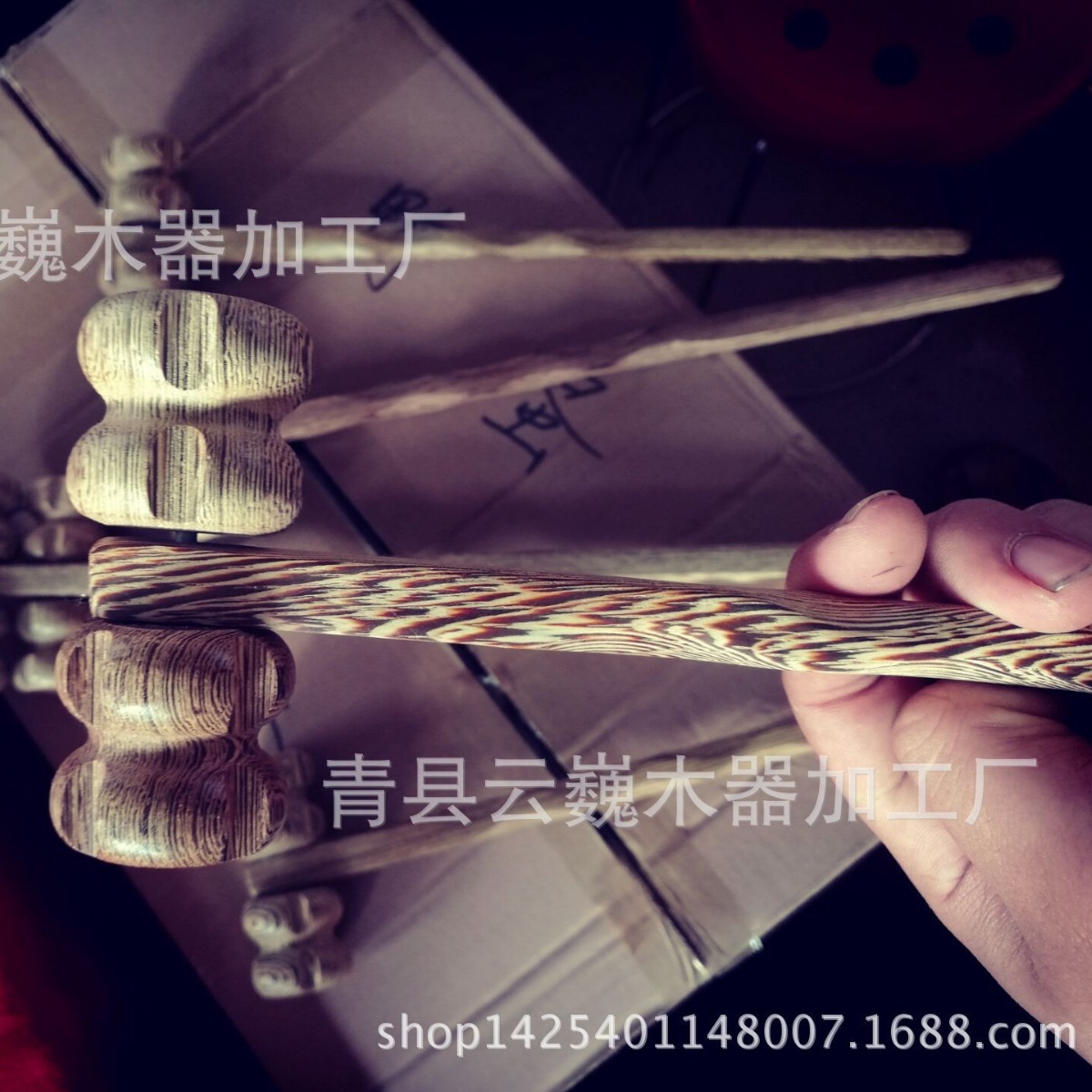 鸡翅木两用按器实木按器按锤健身锤木质厂家直销