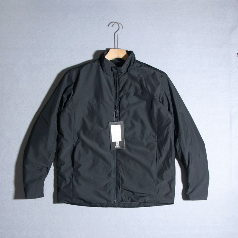 男轻便薄棉衣立领夹克棉服绵柔