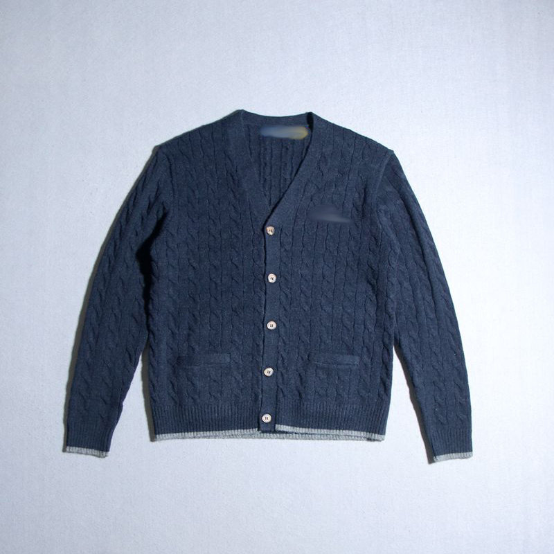 男羊毛衫大V领开衫毛衣针织衫