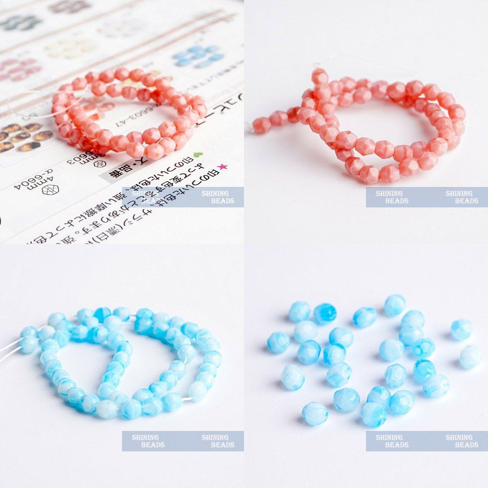 捷克串珠DIY火抛珠澳宝粉宝石