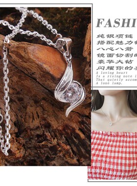 足银s990银项链女日韩首饰品闺蜜