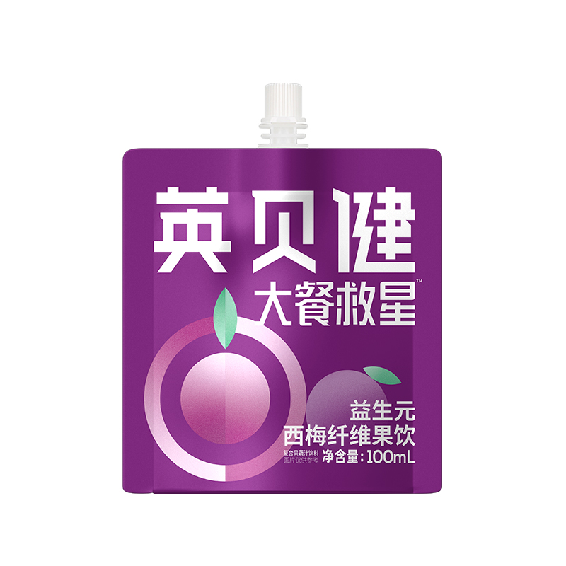 英贝健大餐救星益生元西梅纤维果饮100ml/袋