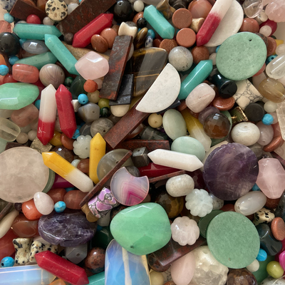 diy称斤天然石混搭颜色垃圾包