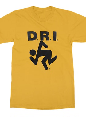 DIRTY ROTTEN IMBECILES脏烂傻乐队D.R.I硬核朋克风图标短袖男T恤