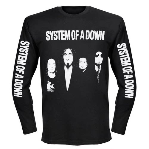 SYSTEMOFADOWN美式纯棉长袖T恤