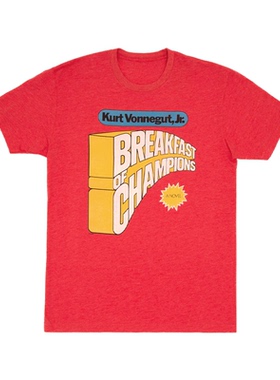 早餐breakfast of chanpions冠军美式休闲小清新 男女直喷短袖T恤