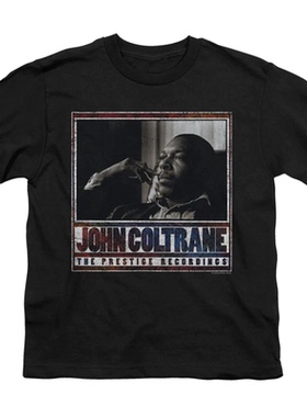 萨克斯管演奏家John Coltrane 约翰·克特兰美式复古oversizeT恤