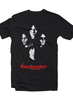 The Stooges丑角合唱团 Proto-Punk风格乐队美式oversize高街T恤