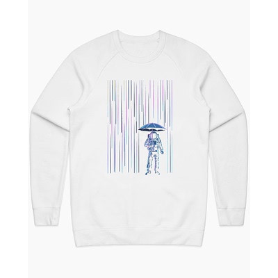 星落美式古着高街圆领卫衣