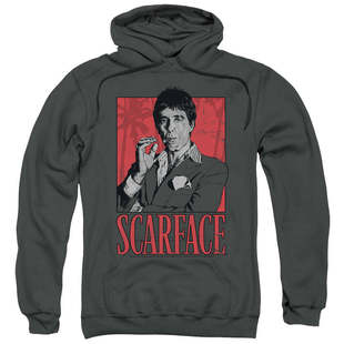 1983疤面煞星电影联名Scarface帕西诺AlPacino秋冬男连帽宽松卫衣